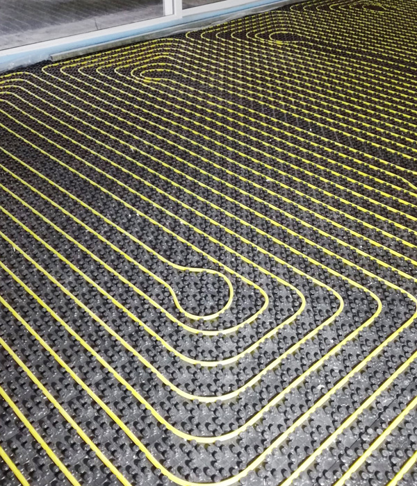 Planung der Fußbodenheizung im Neubau